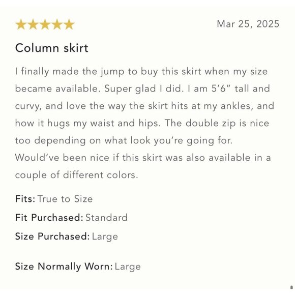 NWT Size M - Anthropologie Maeve Zip-Front Column Midi Skirt Red (NWT US$ 118) - Picture 8 of 16